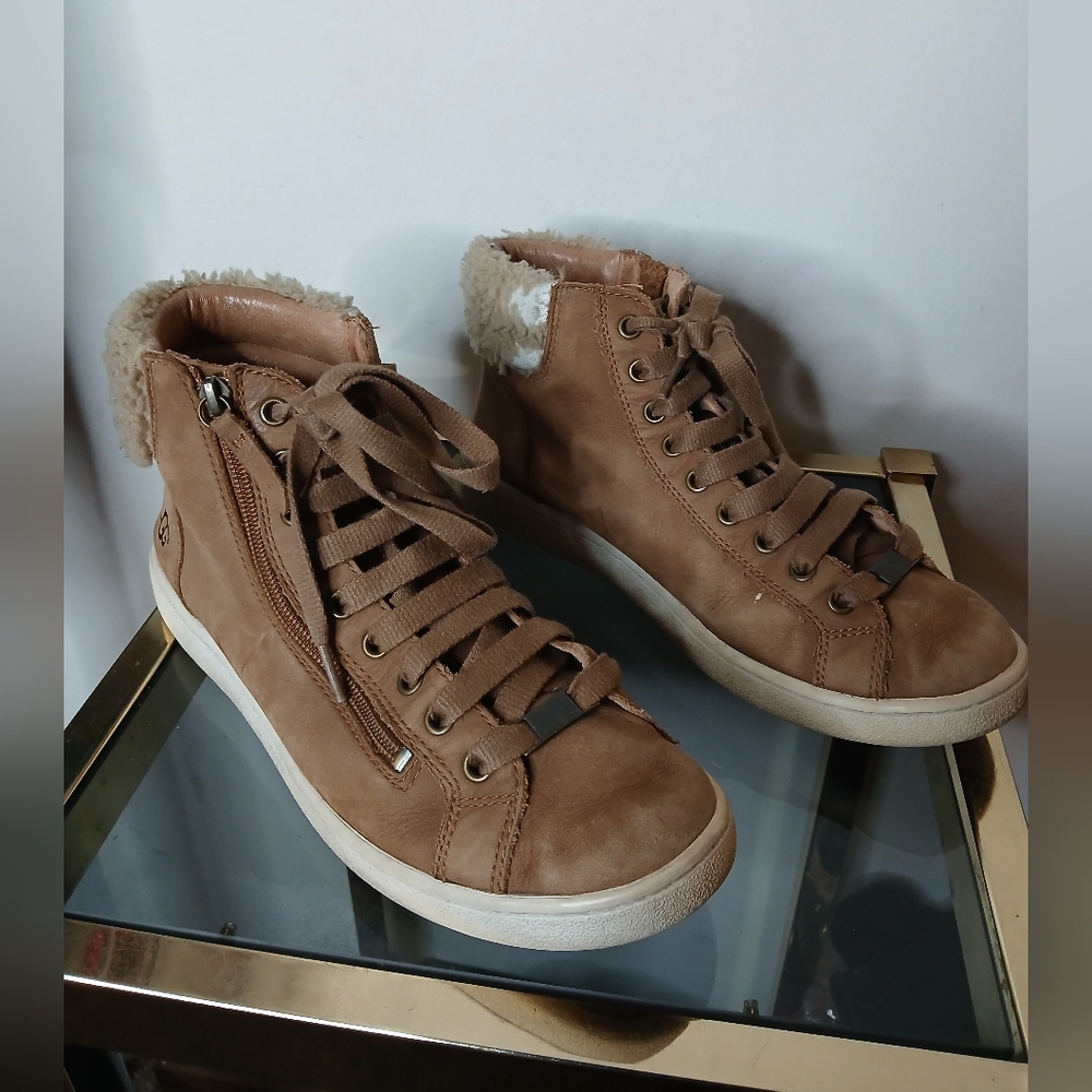 Women's olive chestnut sneakers sz 10 - Picture 2 of 7